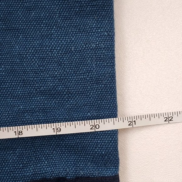 Ralph Lauren Stover Artisan Linen Patchwork Throw Pillow Cover Only 20x20 Blue - Picture 8 of 16